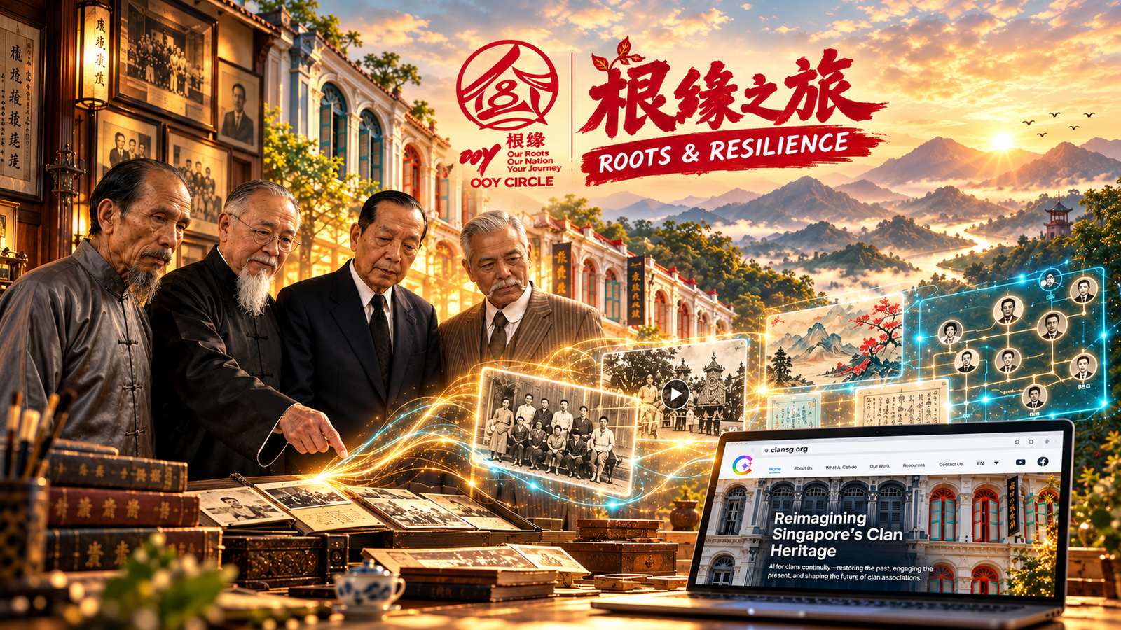 会馆先辈、历史档案与人工智能的光影交汇